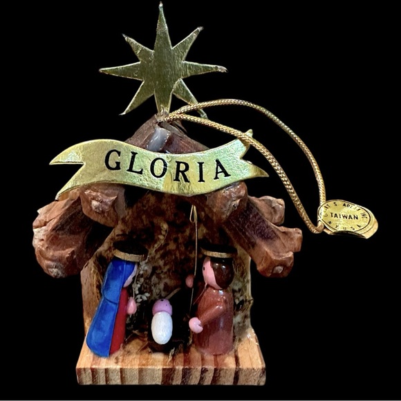 Kurt Adler 1980 Vtg Handmade & Hand-Painted Wooden Nativity Scene Xmas Ornament - Picture 4 of 11